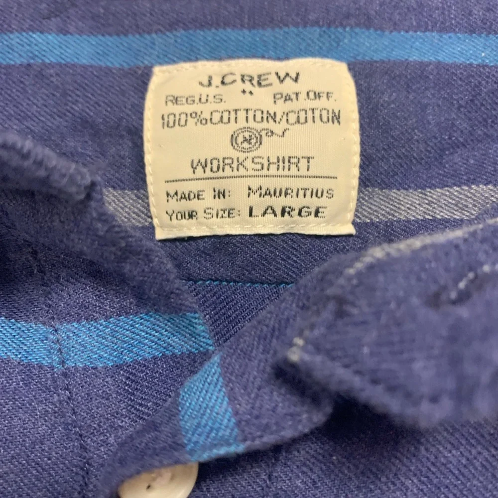 J. Crew Work Shirt 1/4 Button Size L​